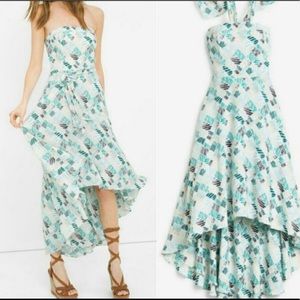 High-low print dress